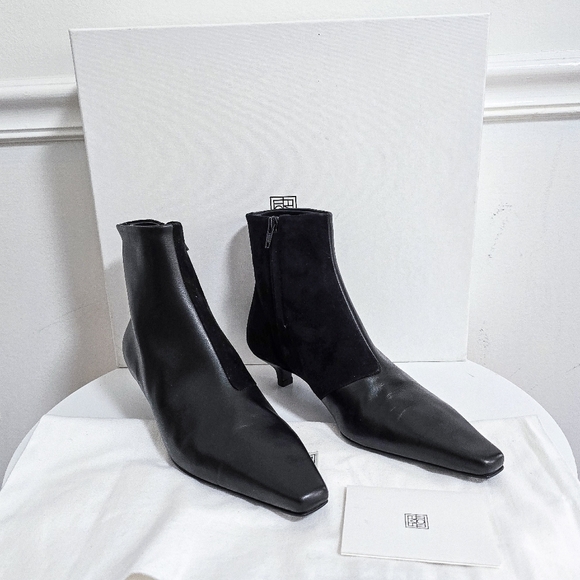 Toteme The slim 35mm leather ankle boots - Picture 13 of 14